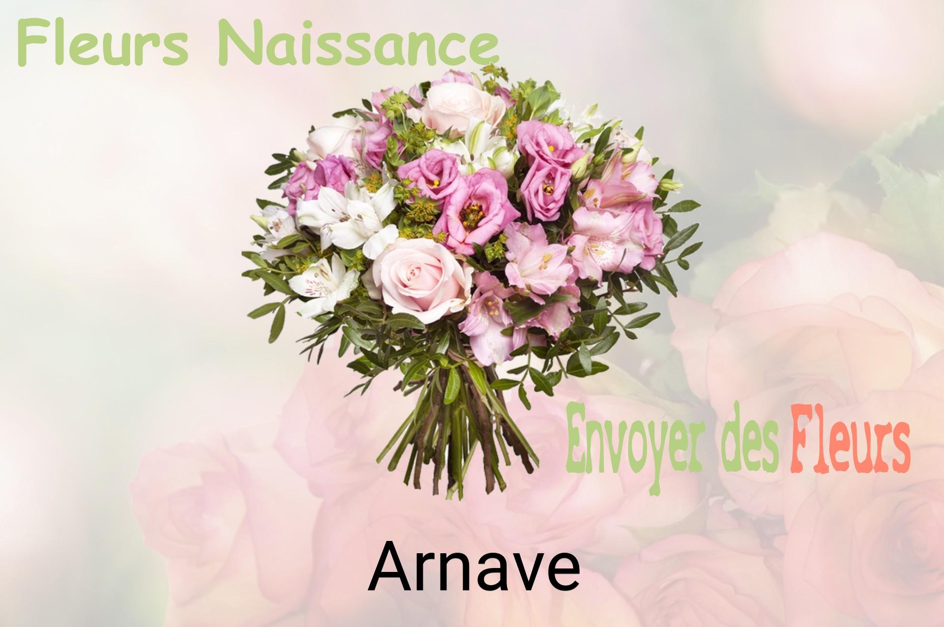 Bouquet de fleurs de naissance livré à Arnave